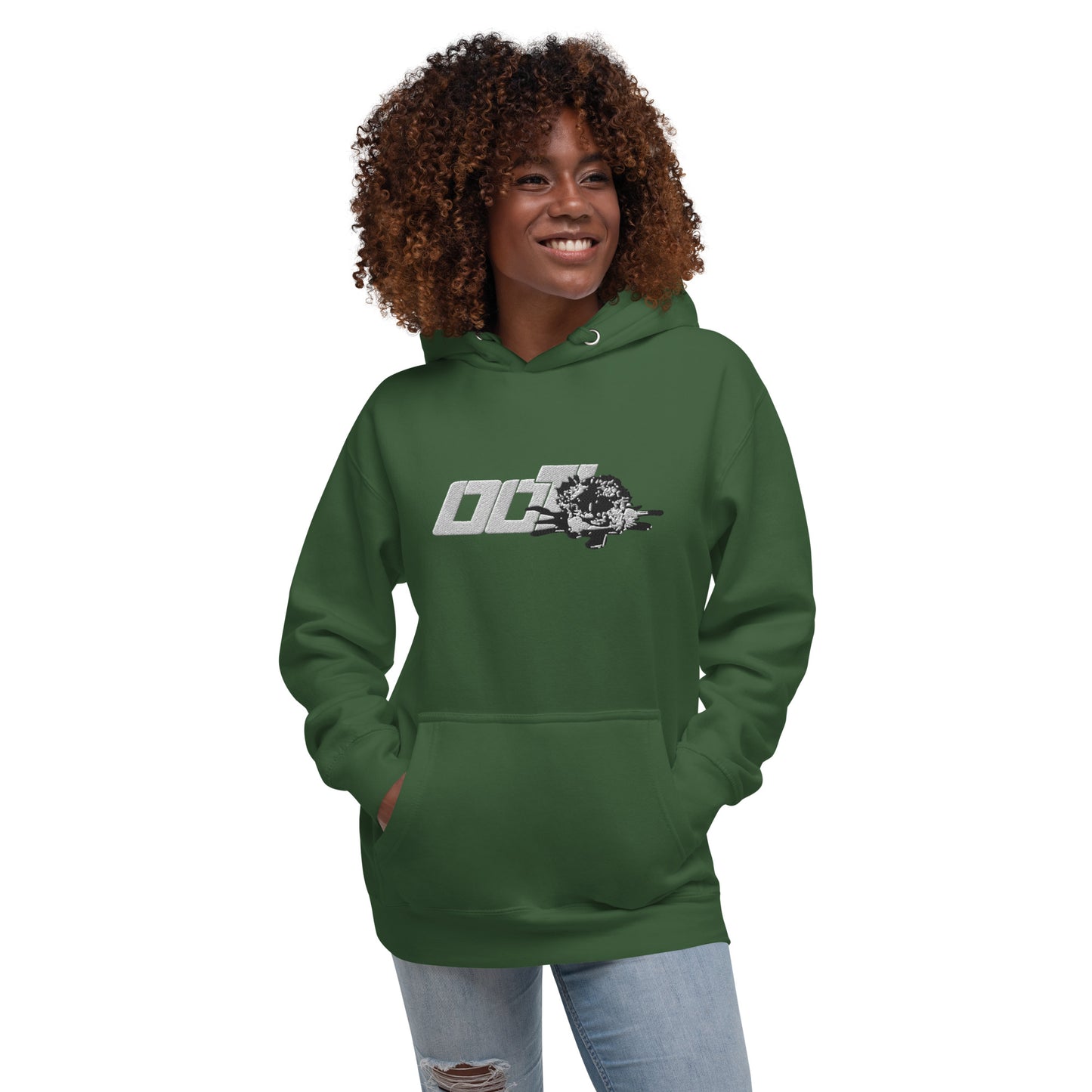 Unisex (White) ooT World Embroidered Hoodie
