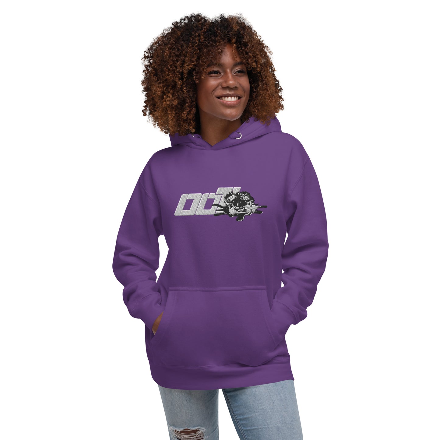Unisex (White) ooT World Embroidered Hoodie