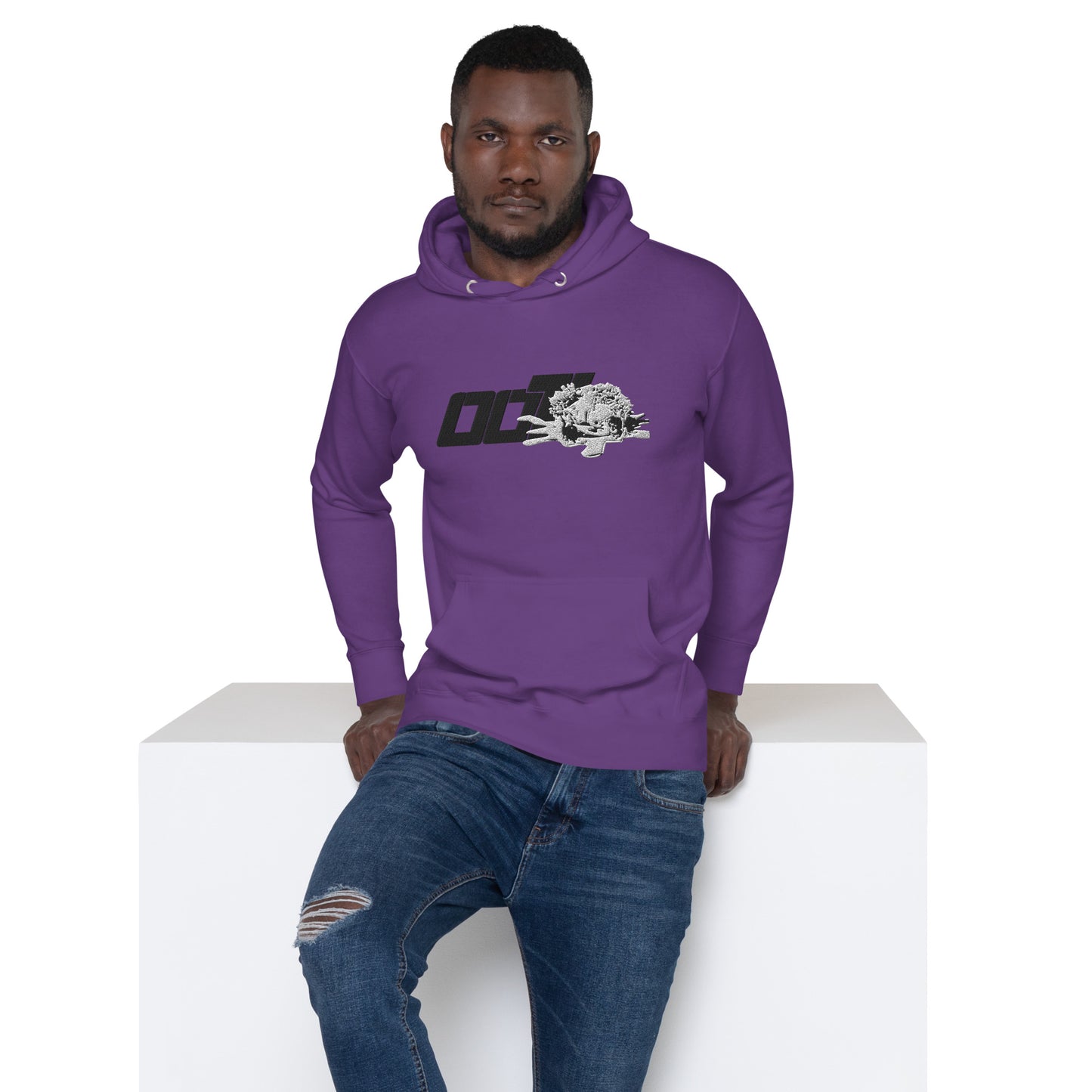 Unisex (Black) ooT World Embroidered Hoodie