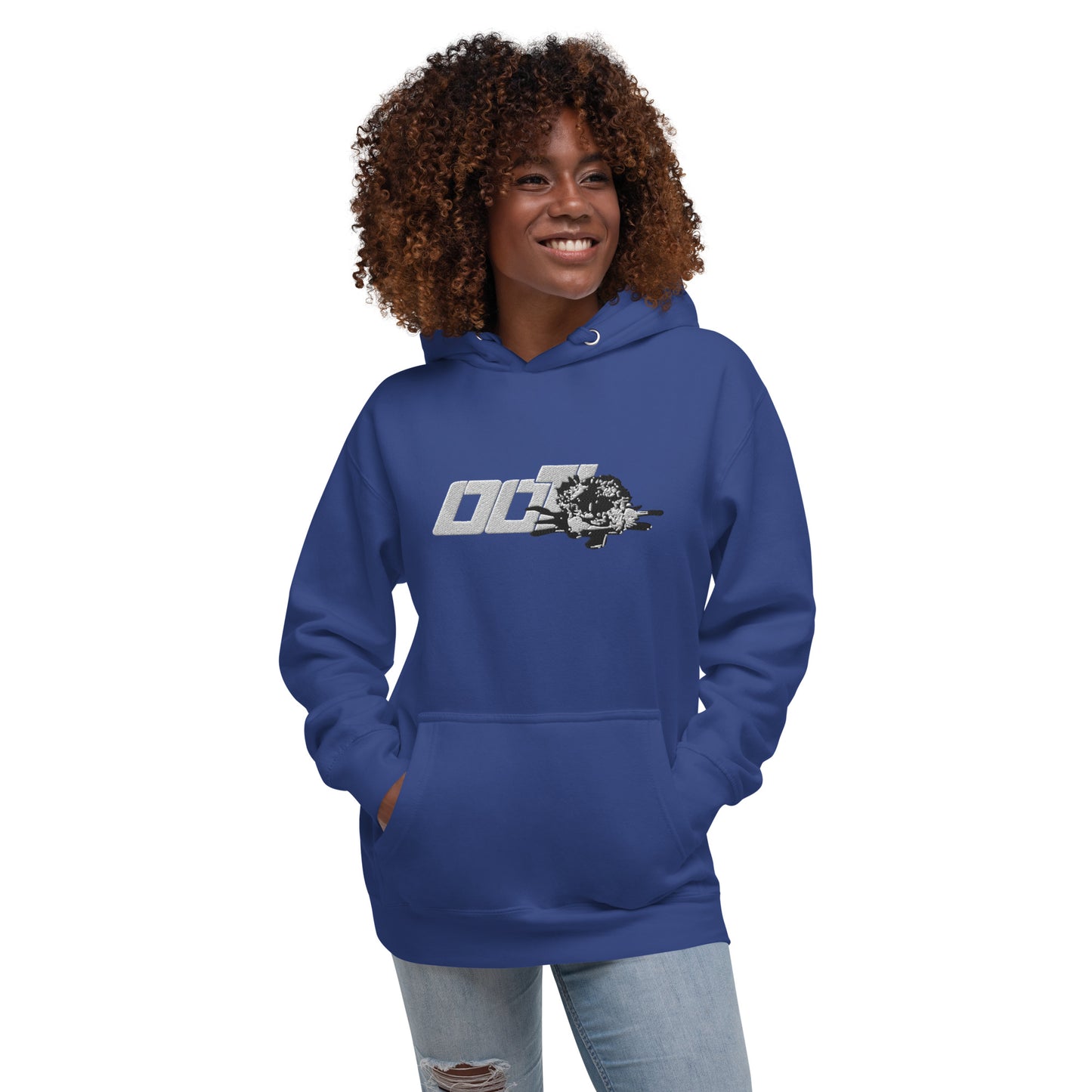Unisex (White) ooT World Embroidered Hoodie