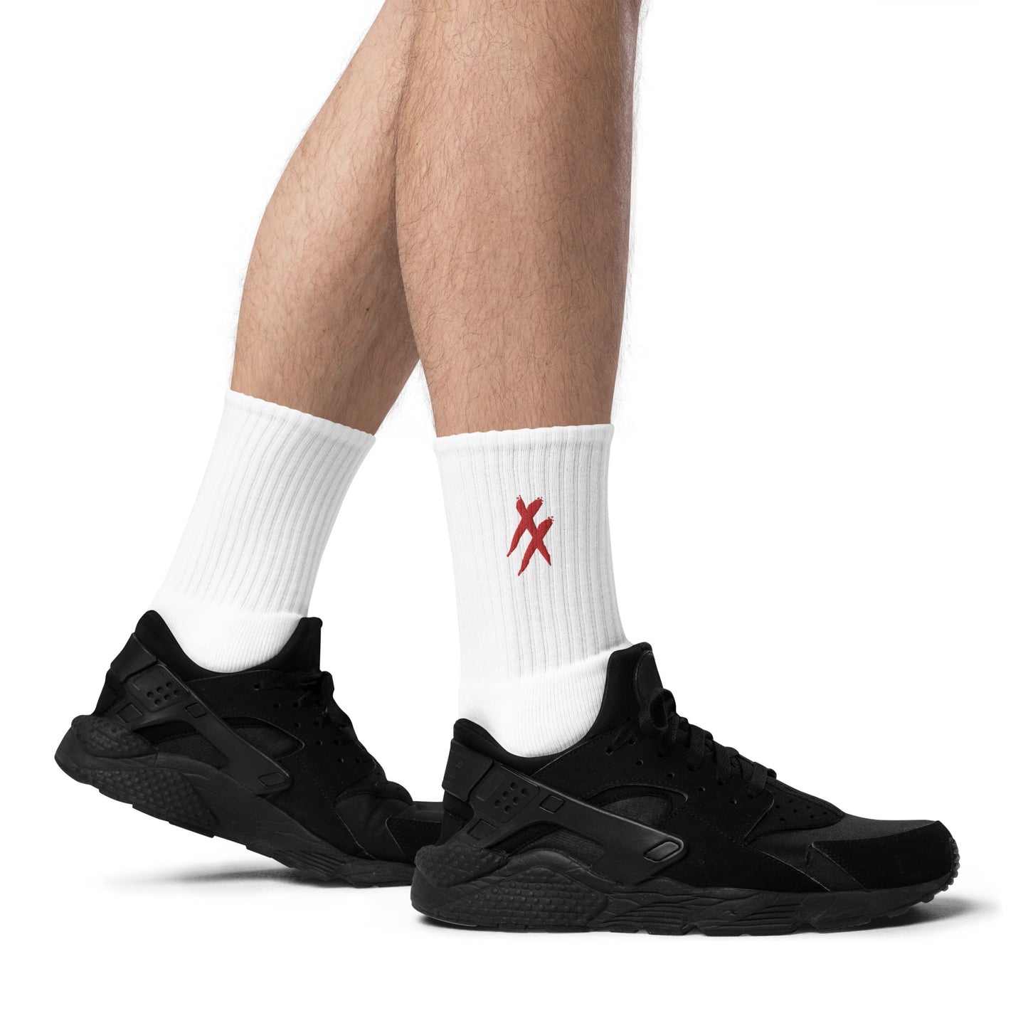 Red X's - Embroidered socks
