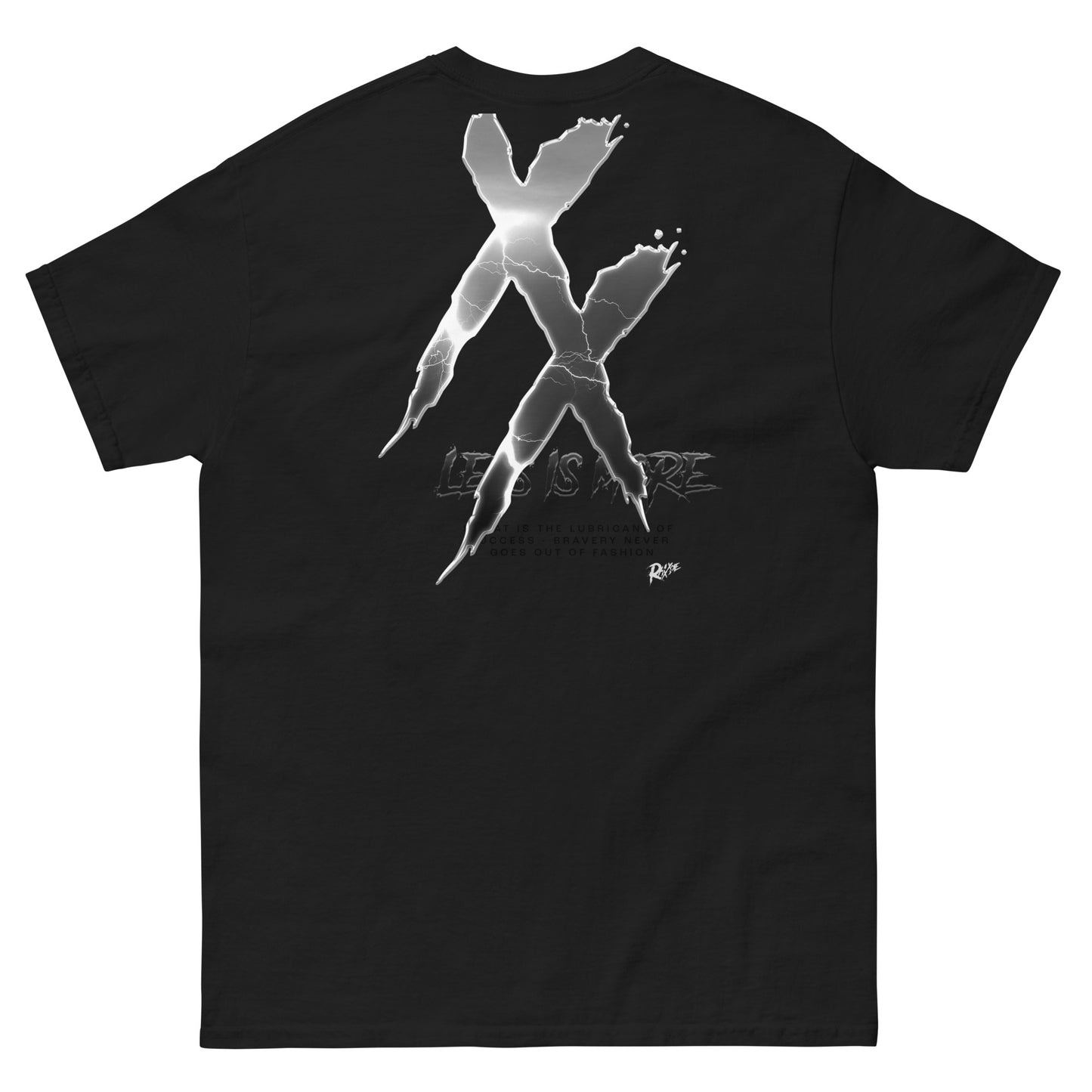 Less is More - Black Lightning Graphic Tee